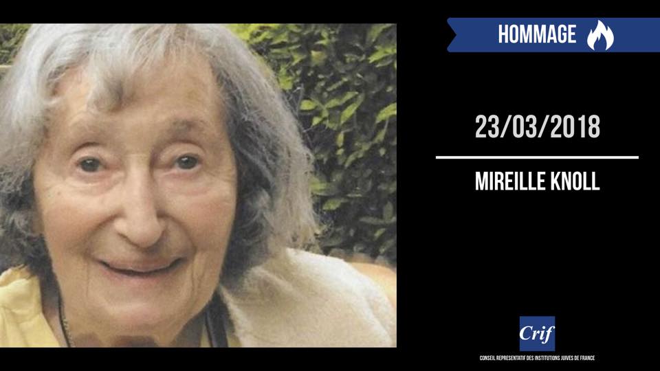 #Hommage - Il y a trois ans, le 23 mars 2018, Mireille Knoll était assassinée par des terroristes à son domicile. 
Son nom s’ajoute à la tragique liste de ceux qui ont perdu la vie parce que Juifs. 

Nous ne l’oublierons jamais.