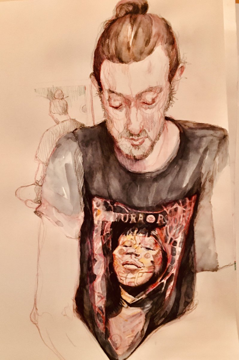 bearprintstudio's tweet image. Watercolour .  Meditation