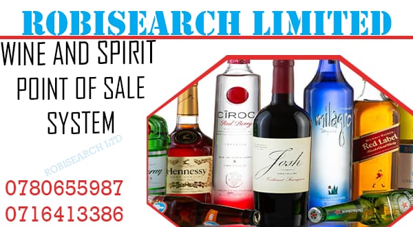 Robisearch gives you the best POS Software tailored to fit a Liquor Store or Wines & Spirit business. Manage all your stock, sales, expenses, customers all in one system.☎️0780655987

Nairobi HELB #AKissForSuluhu Miguna #MPESABusinessTill Kenya Airways hata #CovidVaccineScam