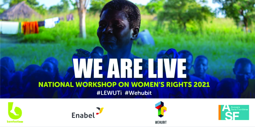 Enabel_Belgium's tweet photo. 📢 Our D4D and innovation expert colleagues @bartcornille from @EnabelinUganda and Lisa Reboud from our #Wehubit programme are now live at the @barefootlawUG National Workshop on Women's Rights 2021.
👉Join us now: https://t.co/N6fzYKajeM
#EnablingChange #Lewuti https://t.co/q0ZFu1iKK1