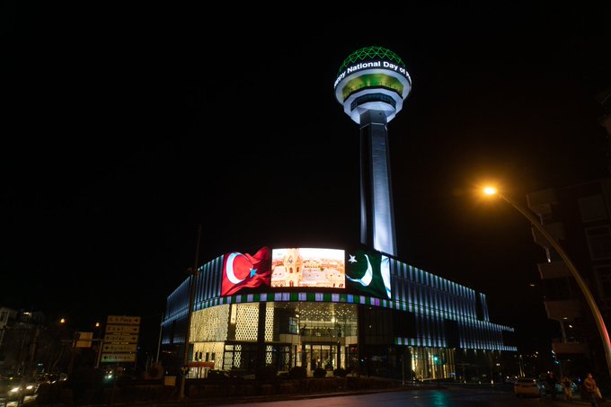 Nawaiwaqt_'s tweet image. #PakistanDay Celebrations in Ankara #Turkey. 
Brotherhood Flag of #TurkeyFlag of PakistanBeating heart
#PakistanResolutionDay 
@trpresidency @PakinTurkey @MFATurkey @GovtofPakistan 
#یوم_پاکستان #Pakistan #یوم_تجدید_عہد
