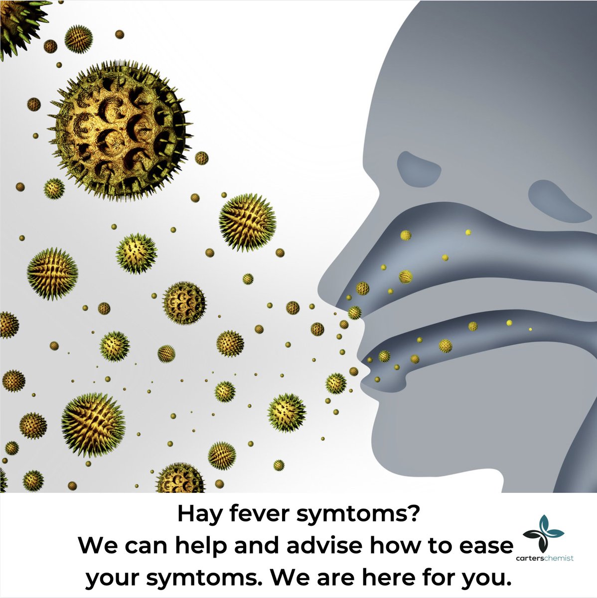 CartersChemist's tweet photo. #hayfever tips When the pollen count is high, looking to ease the symptoms, get in touch to see how we can help or advise the best medication #carterschemist 0208 866 0053 happy to help our local community #Pinner https://t.co/R459pd8L53