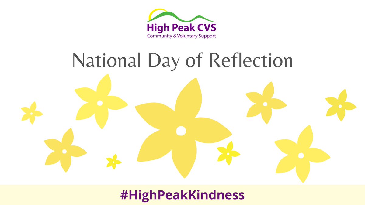 HPCVS's tweet photo. 1 year since the start of the first lockdown, we would like to mark the #nationaldayofreflection by remembering those that we have lost and also to look towards the future.
High Peak CVS run a number of bereavement groups for
details: https://t.co/qrRPd8dslL https://t.co/ODU4E11Pb0