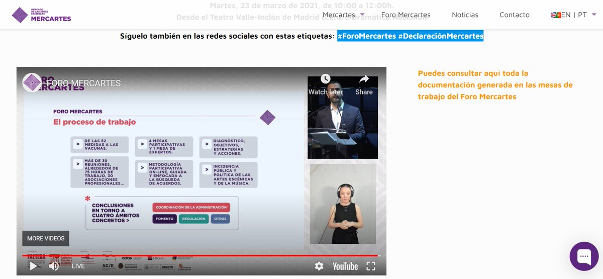 Estamos con #InsulaCultural atendiendo #ForoMercartes #DeclaraciónMercartes online, gracias Nines Carrascal <a href="/mercartes/">MERCARTES</a> Amaya de Miguel, directora general del 
<a href="/INAEM_Cultura/">INAEM</a> y David Márquez, de 
<a href="/radarcultura/">RadarCultura</a>