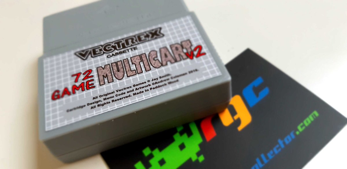 RetroGamesColl's tweet photo. Random stuff from the RGC #gamecave #101:
Multicart 72-in-1 for the MB #Vectrex.

#MiltonBradley #MBVectrex #retrogaming #retrogamescollector https://t.co/TYXEBsqNRb