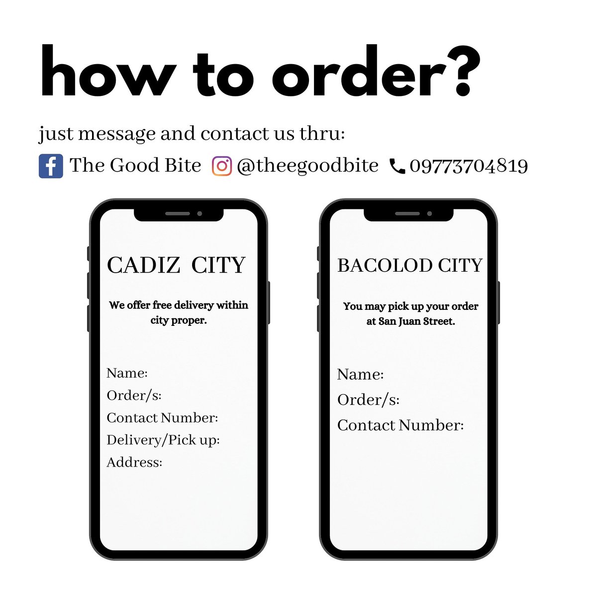 Book your orders now, kabitekadas! 😋