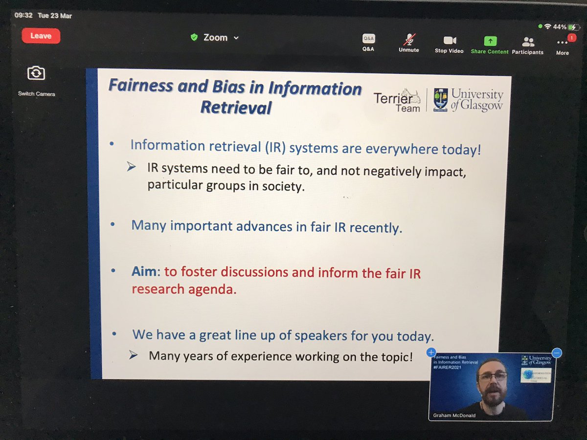 iadh's tweet photo. We just kicked off the proceedings of the online #FAIRER2021 workshop - a very warm welcome to our speakers, panelists and delegates; we are excited to welcome over 380 delegates to the workshop https://t.co/sQTEkE2Tn1