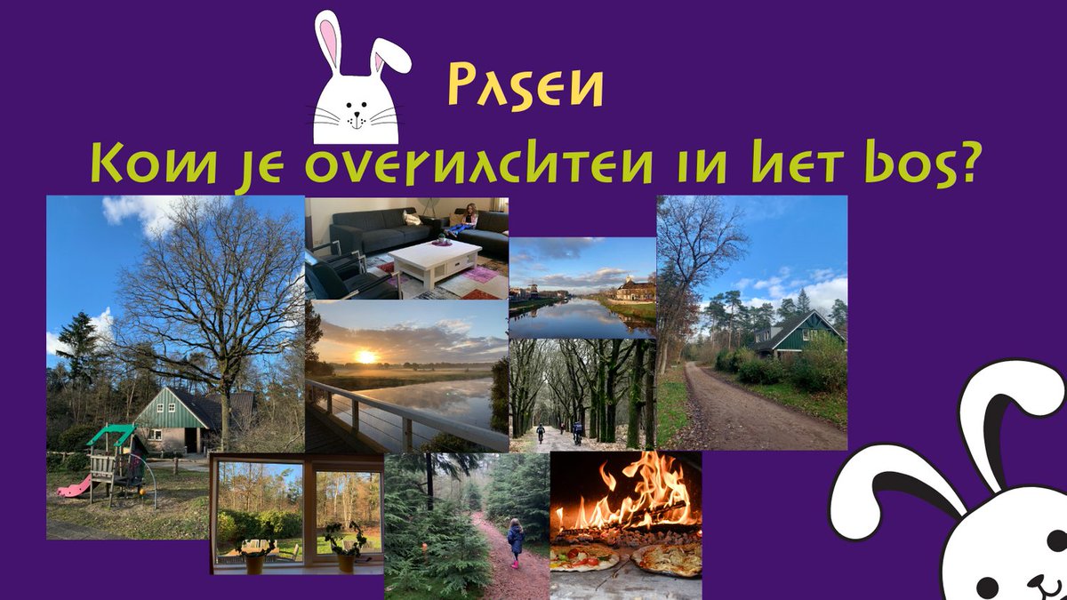 Kom je overnachten met je gezin in het bos bij Ommen? We hebben nog plek met Pasen! wolfskuil.nl/gezinsovernach… #Ommen #vakantiehuis #Pasen