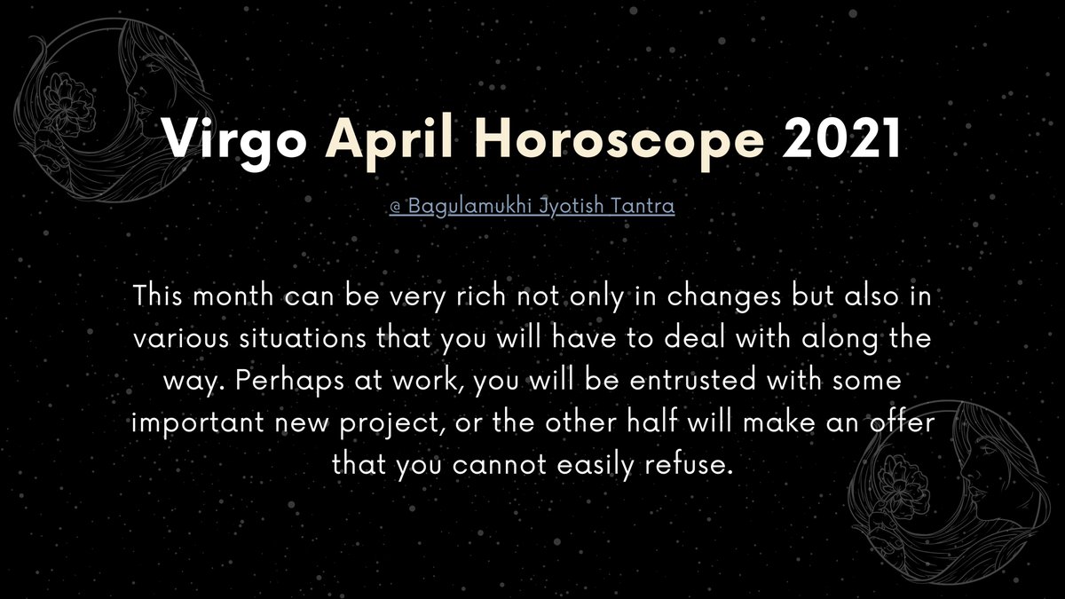 bjtofficial's tweet photo. ♍ Virgo April Horoscope 2021 👇
...Know more 👉 https://t.co/UL7HJPcRJM

#virgo #horoscope #ZodiacSigns https://t.co/cm126IT7Ne