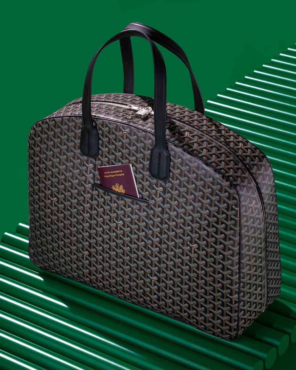 Goyard's tweet photo. Uncompromising elegance&versatility the Goyard way: the Savile Row 2 combines the carefree functionality of a garment bag with the stylish practicality of a travel bag, and vice versa…
#hardyhybrid
#vibrantversatility
#terrifictravelessential
#savilerow2bygoyard
#thegoyardway https://t.co/mML56eqlnD
