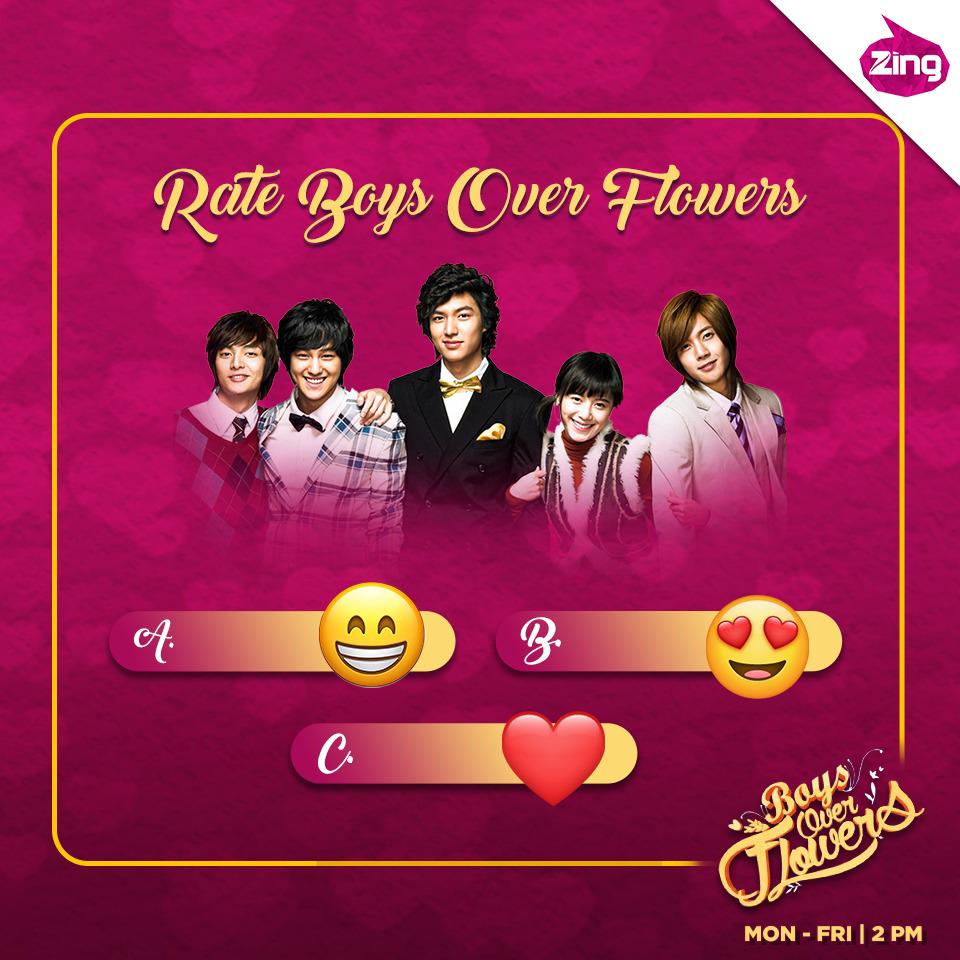 zingtv's tweet photo. It's your time to show your love for #BoysOverFlowers, rate the show in the comments now!♥️
#KDramaOnZing #KDrama #Zing #BoysOverFlowersonZing #BOF #ratetheshow #ratebofficial #missing #missingbof #endofboysoverflowers #goodbyebof #koreandrama #koreandramas #koreanshow https://t.co/463FANoewn