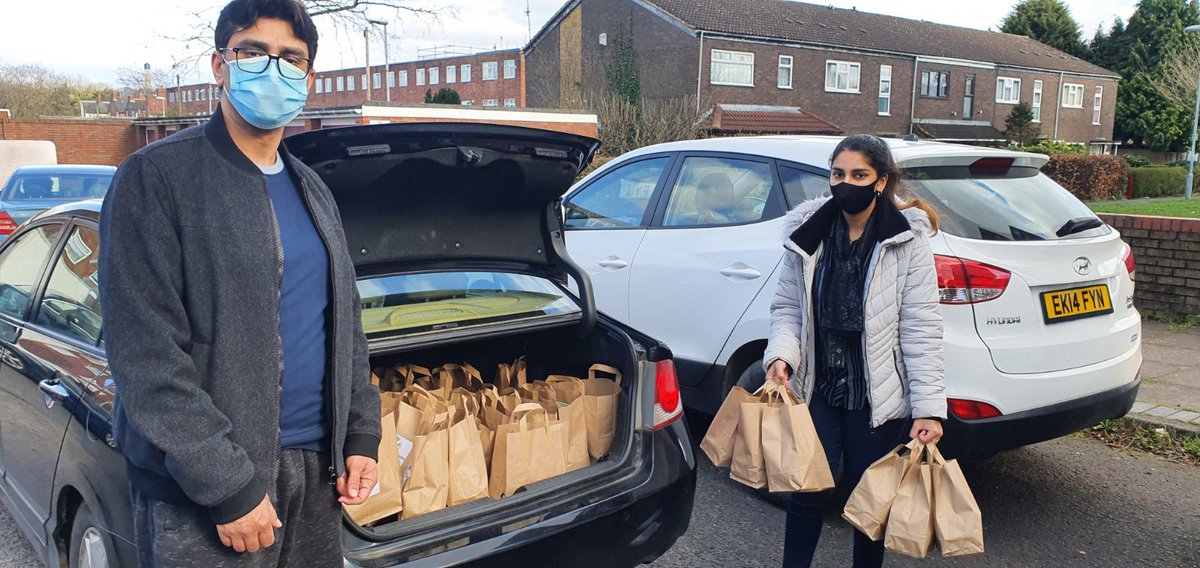 Volunteering is at the very core of being a human.  No one has made it through life without someone else’s help #volunteers

Sunday 21.03.21 we packed and distributed 226 cooked food packs with non perishables from <a href="/Warburtons/">Warburtons</a> &amp; <a href="/Poundland/">Poundland</a>