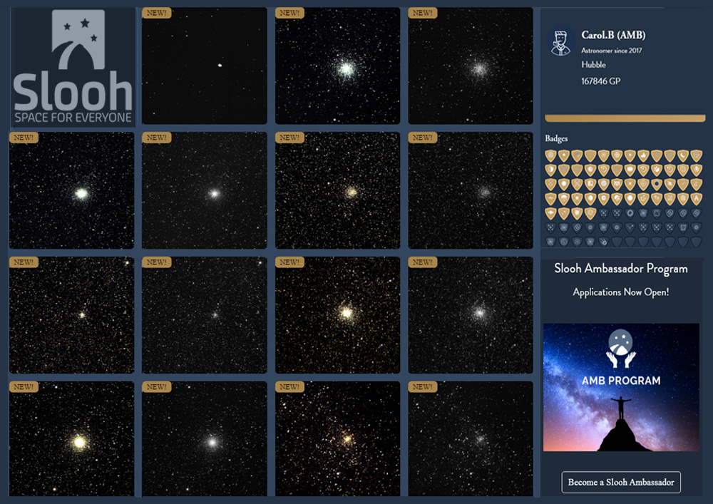 bothacarol's tweet photo. #onlineobserving These are my new observations from last night. Even with moonlight the views through #Slooh's telescopes were great. No need to feel #boredathome Just join Slooh and become an #astronomyhobbyist and #sloohambassador ๐คฉ๐-like me๐ https://t.co/NsWS5ohduE