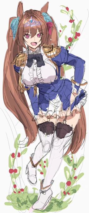 ダイワスカーレットwip
太ももいい感じに出来そう…!
#ウマ娘 
