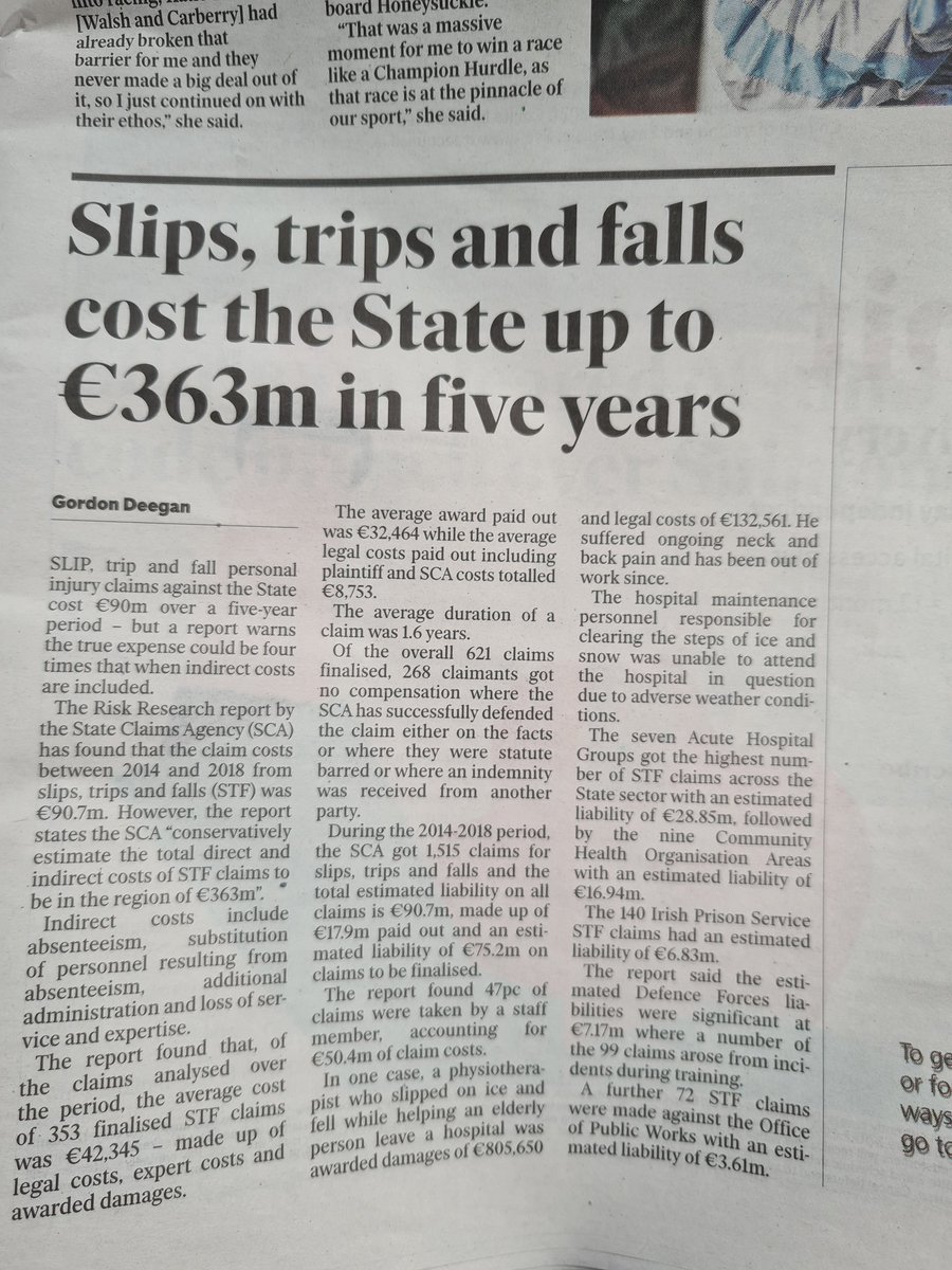 AMPMSafety's tweet photo. Article from today's @Independent_ie 
Have you risk assessed the potential for slips, trips and falls?? https://t.co/8wcchzHTGD