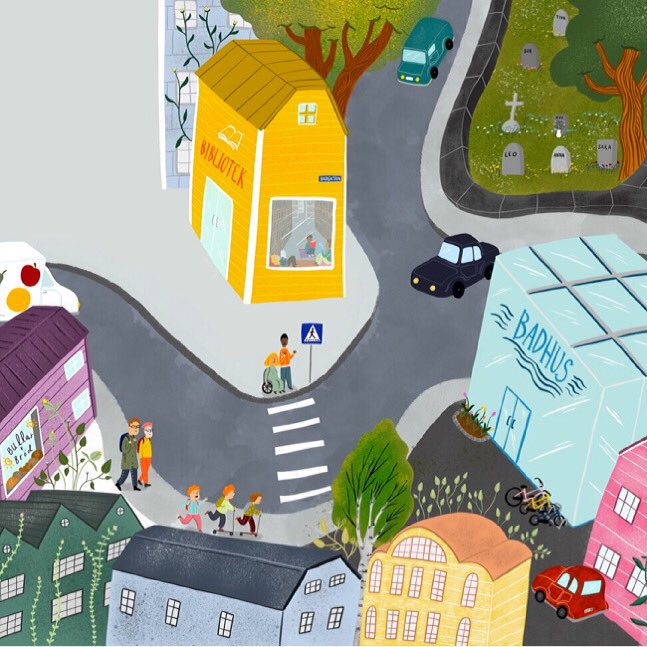 A scene from #hemmaimitthus out <a href="/bonniercarlsen/">Bonnier Carlsen</a> #kidsbook #childrensbookillustration