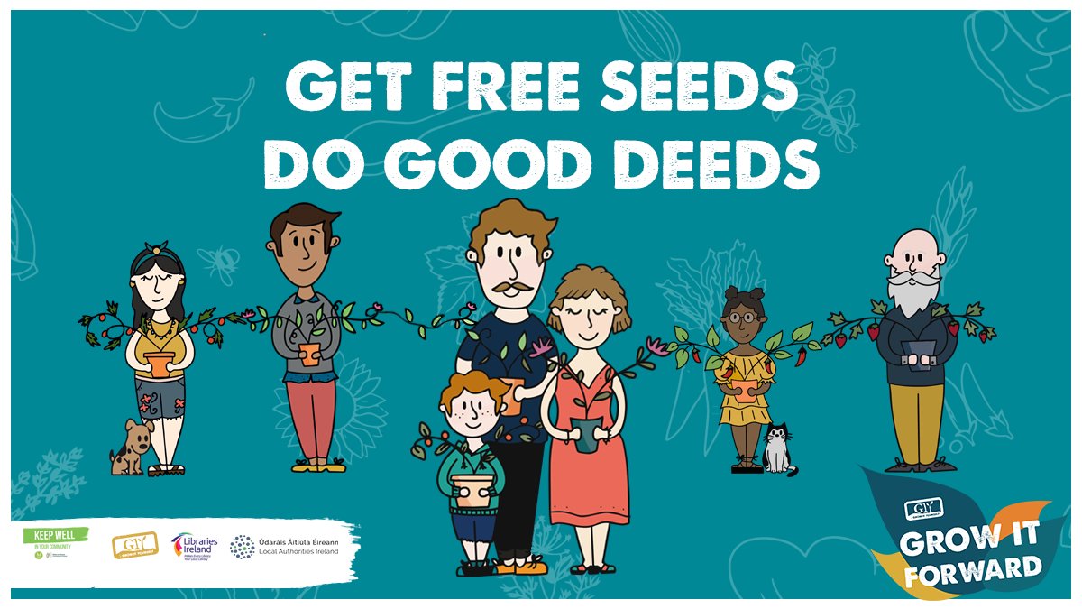 LibrariesIre's tweet photo. We are so excited to launch #GrowItForward today!

As part of the Government’s #KeepWell programme, we will help the nation eat well by supporting people to grow some of their own food while connecting with others.

Register at https://t.co/yK7jG4BDt9 or contact your library. https://t.co/txFapT9EaA