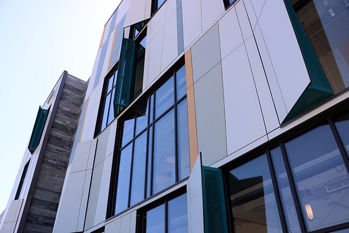 FenestrationInc's tweet photo. Automated Fenestration Inc. provided Vega actuators with Relay-Station control panels to help achieve LEED Gold certification through the use of natural ventilation to minimize energy dependency. Large glass casement vents are motorized to provide natural ventilation. https://t.co/yTVrlhcRSJ