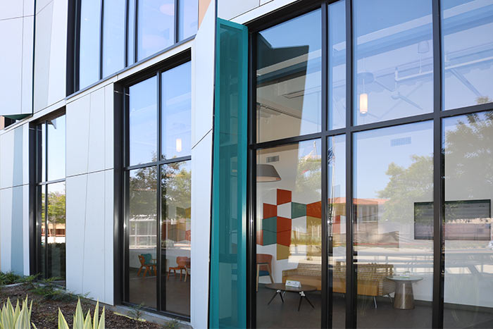 FenestrationInc's tweet photo. Automated Fenestration Inc. provided Vega actuators with Relay-Station control panels to help achieve LEED Gold certification through the use of natural ventilation to minimize energy dependency. Large glass casement vents are motorized to provide natural ventilation. https://t.co/yTVrlhcRSJ