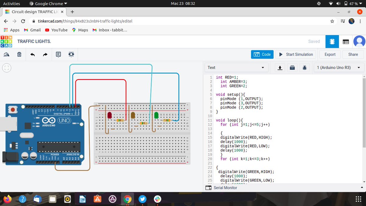TabithaMutinda4's tweet image. Day 1 of #100DaysOfCode. Here's a simple traffic light using the for loop method. #codeHive2021
#WomenWhoCode
#womenintech
