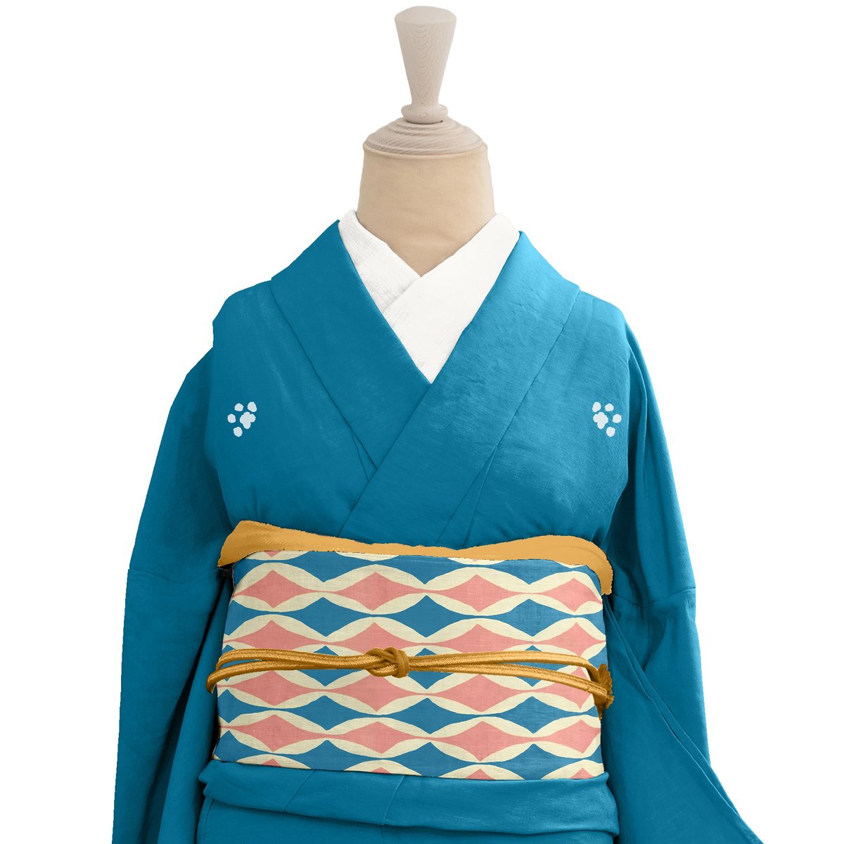セオα ゴフクヤサンドットコム　アンティーク復刻版着物 セオα単衣着物 即納品 sAK2203036 | 柄別,妖怪・おばけ・ドクロ