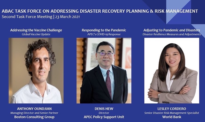 lesleycordero's tweet photo. APEC Business Advisory Council discussion on pandemics and disasters #oneoutoffive 🙌💯🎙💕😊👍 #womentomenratio #preparingtorecover https://t.co/JmfFxu3p8y