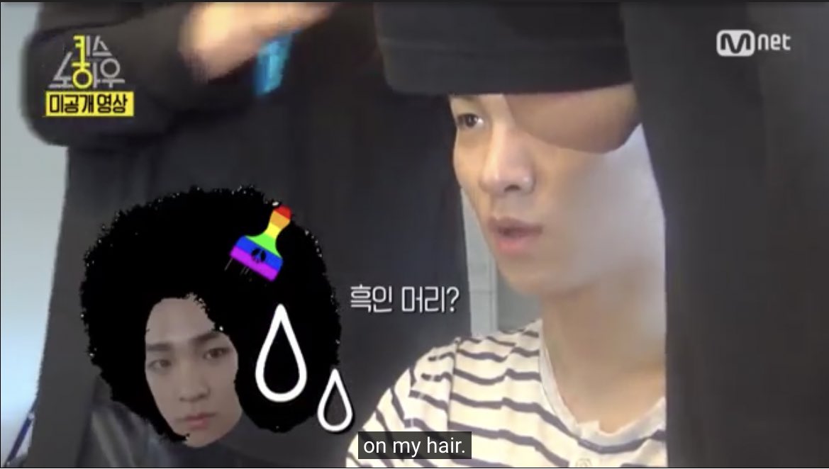 Taemin said key looks like an black boy because of his hair