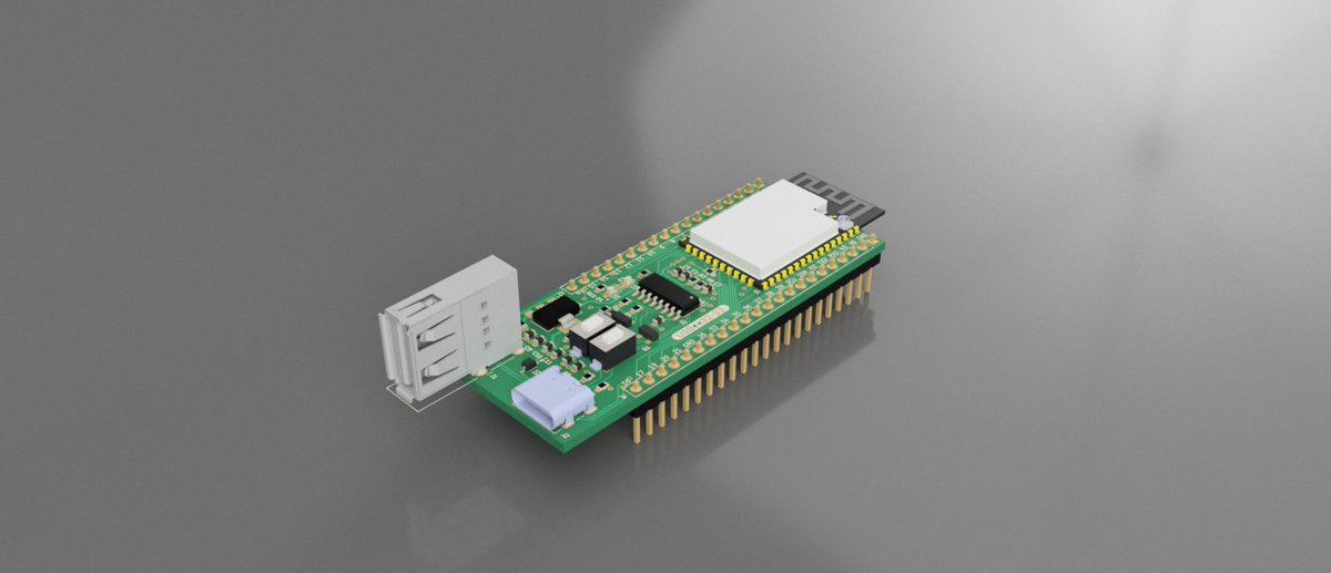 SRAVJTI's tweet photo. Introducing USBee32-S2, it is a ESP32-S2 based development board which breakouts USB pins through a USB type-A connector.

https://t.co/gkmrcUGSDn

Made by our second year members of SRA ! (@Dhairya110501, Sakshi and Chaitravi ) and mentored by @ombhilare999 and @ve0x10 😃 https://t.co/C5JrkZ2031