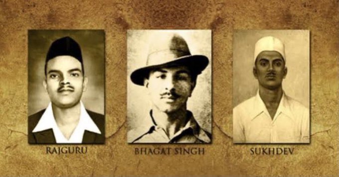 The nation is remembering the freedom fighters Shaheed Bhagat Singh, Shaheed Rajguru, and Shaheed Sukhdev on their martyrdom day on Tuesday.