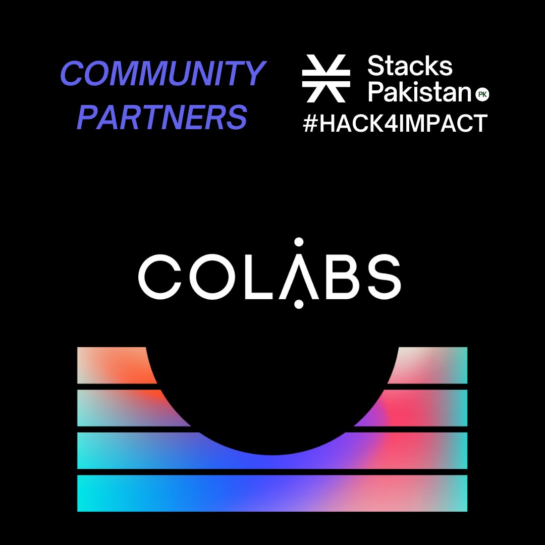 StacksPakistan's tweet photo. .@COLABSPK partners with Stacks Hackathon.
Apply now to win cash prize up to $300!
https://t.co/R6xIl0gbAC
Deadline to apply: 11:59 PM PST, 24th March
#Hack4Impact #StacksHackathon #StacksPakistan
@fsherjan @omarsshah https://t.co/3BTO9QXsV1