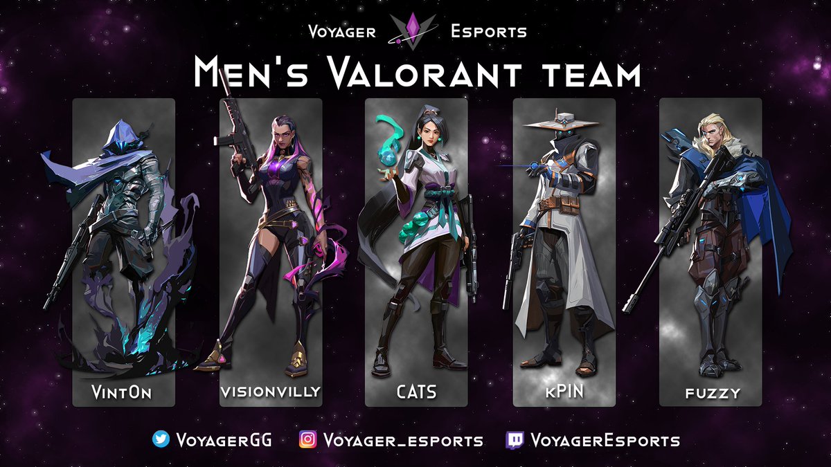 JDotTheGamer's tweet photo. It's a bit overdue But I'd like to officially announce the @VoyagerGG Men's Roster! Better get ready because these guys are the real deal

@HMRSChicken 
@kpin_ 
@vint0n 
@FuZzy_val 
Visionvilly

#JoinTheVoyage https://t.co/caPTR52SFw