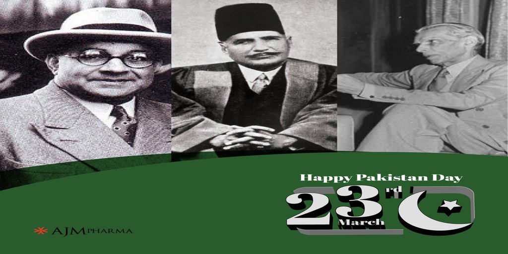 ajmpharmapk's tweet photo. ’May our flag always stand high, may our spirits always be soaring, may our country always prosper and touch the heights of the sky. AJM Pharma wishes Happy Pakistan Day to all the citizens.’’ #23rdMarchPakistanDay2021 #PakistanDay #23rdMarch1940 #ajmpharma #karachi #lahore https://t.co/xbKAMa4MKD