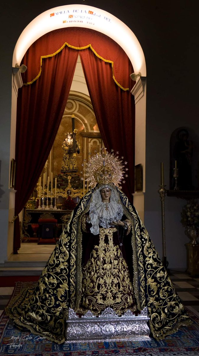 María Santísima de la Amargura amanece ataviada con su manto bordado.

El próximo día 25 de marzo, Solemnidad de la Anunciación, tendrá lugar  la bendición del manto procesional de María Santísima de la Amargura. 
📸:Magaly Ortiz García