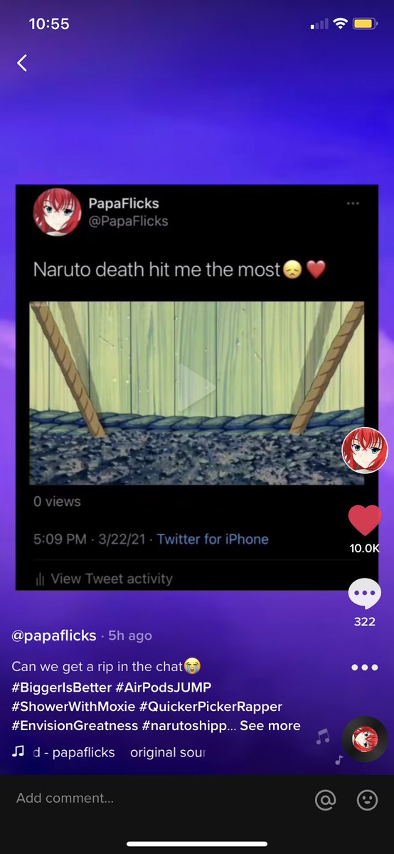PapaFlicks's tweet photo. Yooo I just hit 10k likes on a post and almost 800 follower in 5 hours, we growing faster than I thought. Thank you guys for all the support 🙏❤️ #tiktok https://t.co/gebjRoQFK2