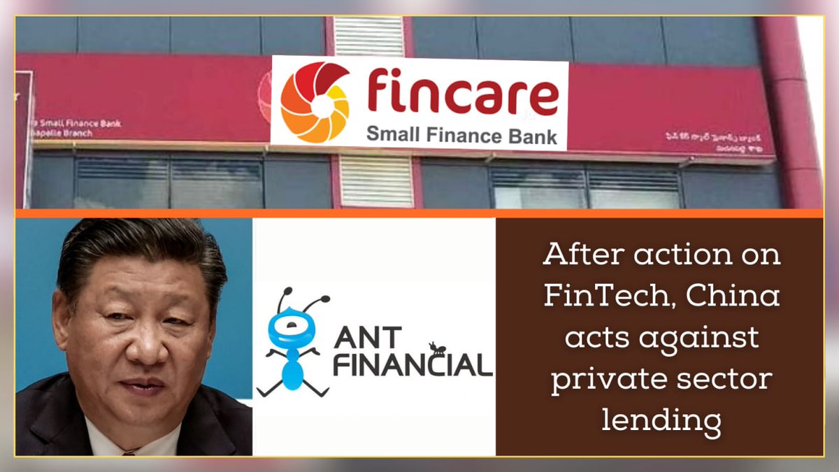 samirsinh189's tweet photo. After action on FinTech firms like Ant, China acts on private sector lending; bans microlenders to give student loans. People &amp; pvt businesses thus face credit crisis &amp; #CorporateBankruptcy jumps 30%. Xi choking #PrivateBanks to tighten his hold on #PrivateSector thru CCP's banks https://t.co/uGiCyZdSHb