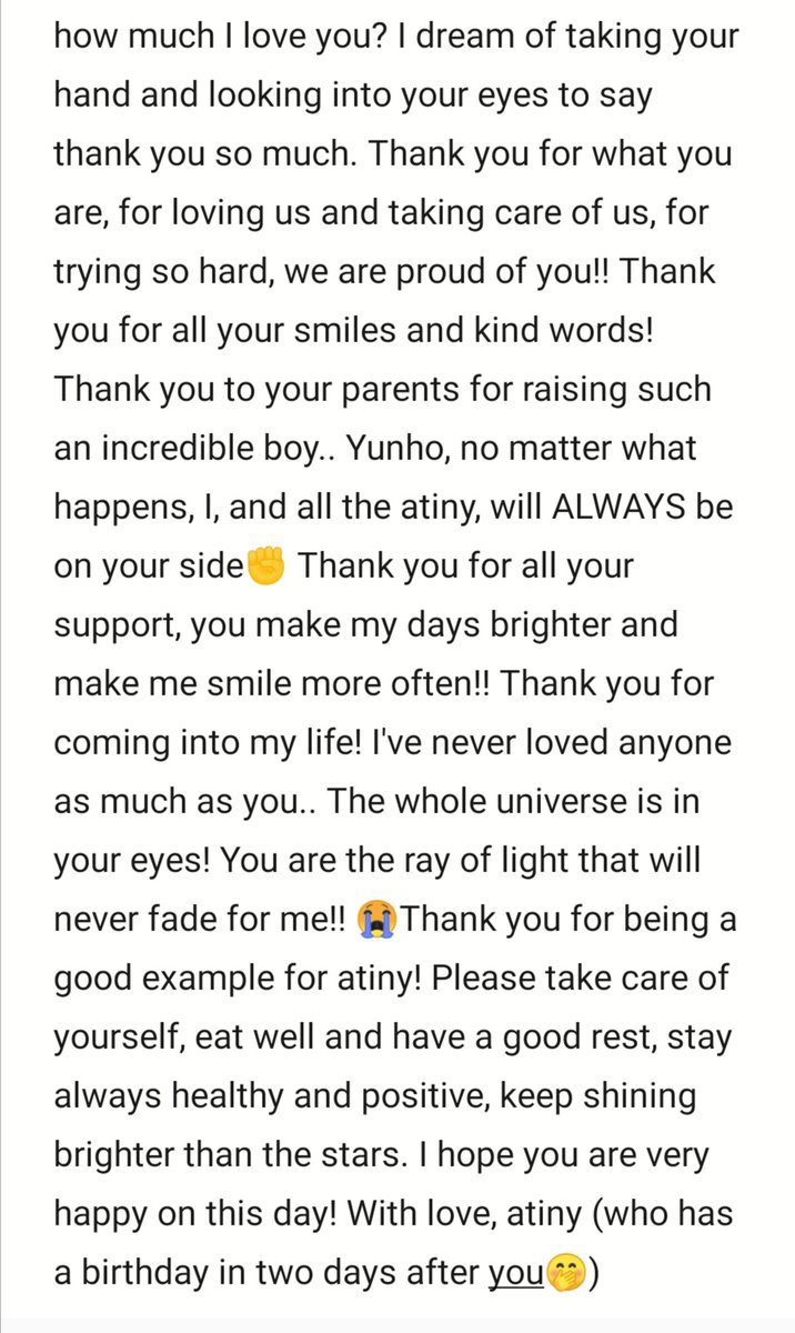 gulidovaaaa's tweet photo. Our precious boy..... Happy birthday sunshine YuYu✨ how can I put into words how much I love you?.. 
Continuation in the photo👇 (thanks twitter) 
#티니들의행복_윤호야_생일_축하해
#CelebrateforYuyu
#ATEEZ #YUNHO #HappyYunhoDay #HAPPYPUPPY_YUNHODAY @ATEEZofficial https://t.co/JoBNsCzuTJ