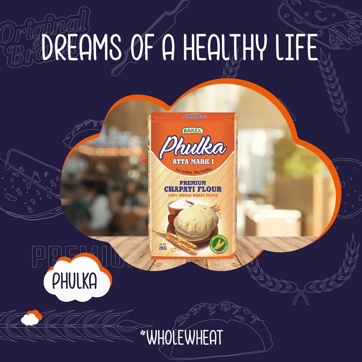 Everyone deserves a healthy life, Phulka Atta Mark 1 will get you there. Don't just dream it, live it.

#letsgobrown #Phulka #bakex #bakesmillersltd #healthylife #chapati #brownflour #healthy stay tuned 
Nairobi
Lipa
#PositiveVibes #ThankfulTuesday