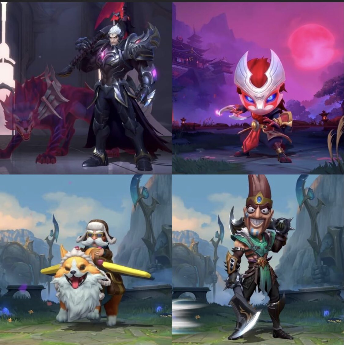 Upcoming Skins this April

God King Darius
Blood Moon Kennen
Corgi Corki
Draven Draven

 #WildRift