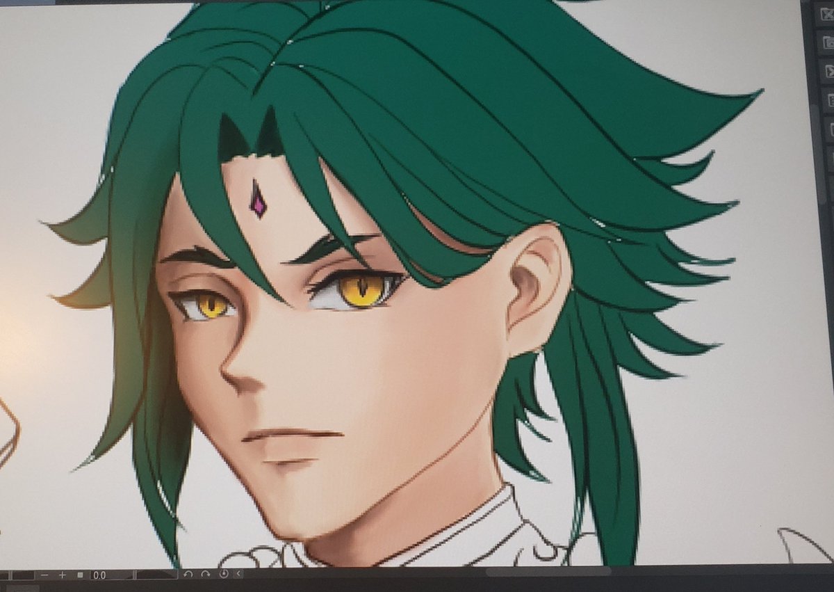 Kzira03's tweet photo. Another pretty boy on the way...
Drawing Xiao.

Stay tuned for the art video as well.

#GenshinImpact #XIAO https://t.co/kP3oz03pgN