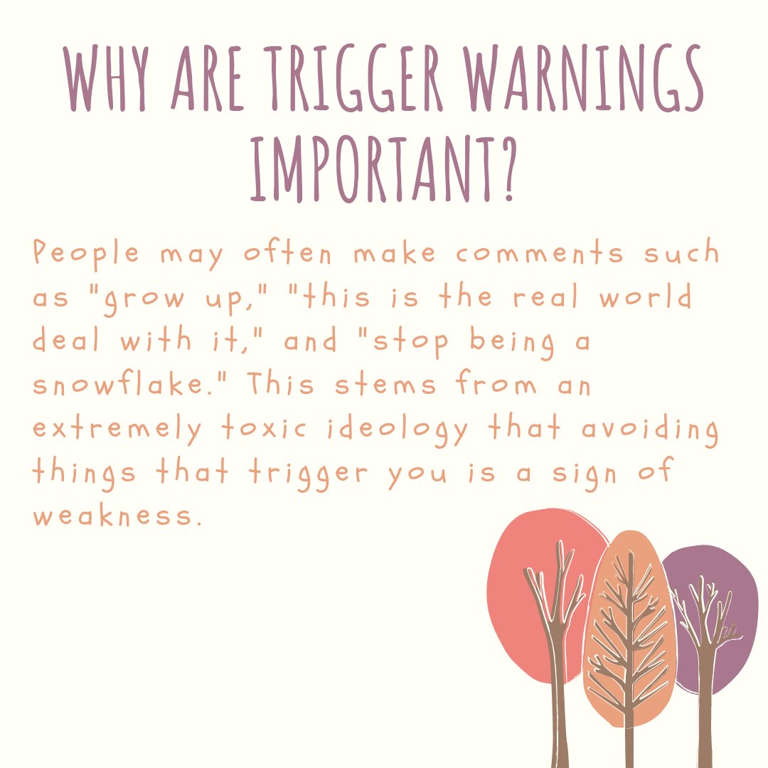 heal_thyplace's tweet photo. Understanding triggers is extremely essential to make social media a safe space. In this post, we give you insight into the importance of understanding triggers and putting trigger warnings.
.
.
.
#mentalhealth #mentalhealthawareness
#triggerwarnings
#guide https://t.co/Ch5nV85EOu