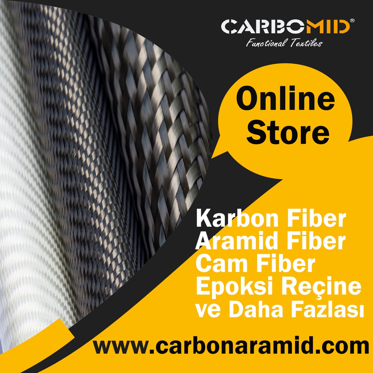 carbomid_info's tweet photo. Kompozit Malzeme Online Shop...
#kompozit #karbon #karbonfiber #kevlar #twaron https://t.co/fivLDZBdck