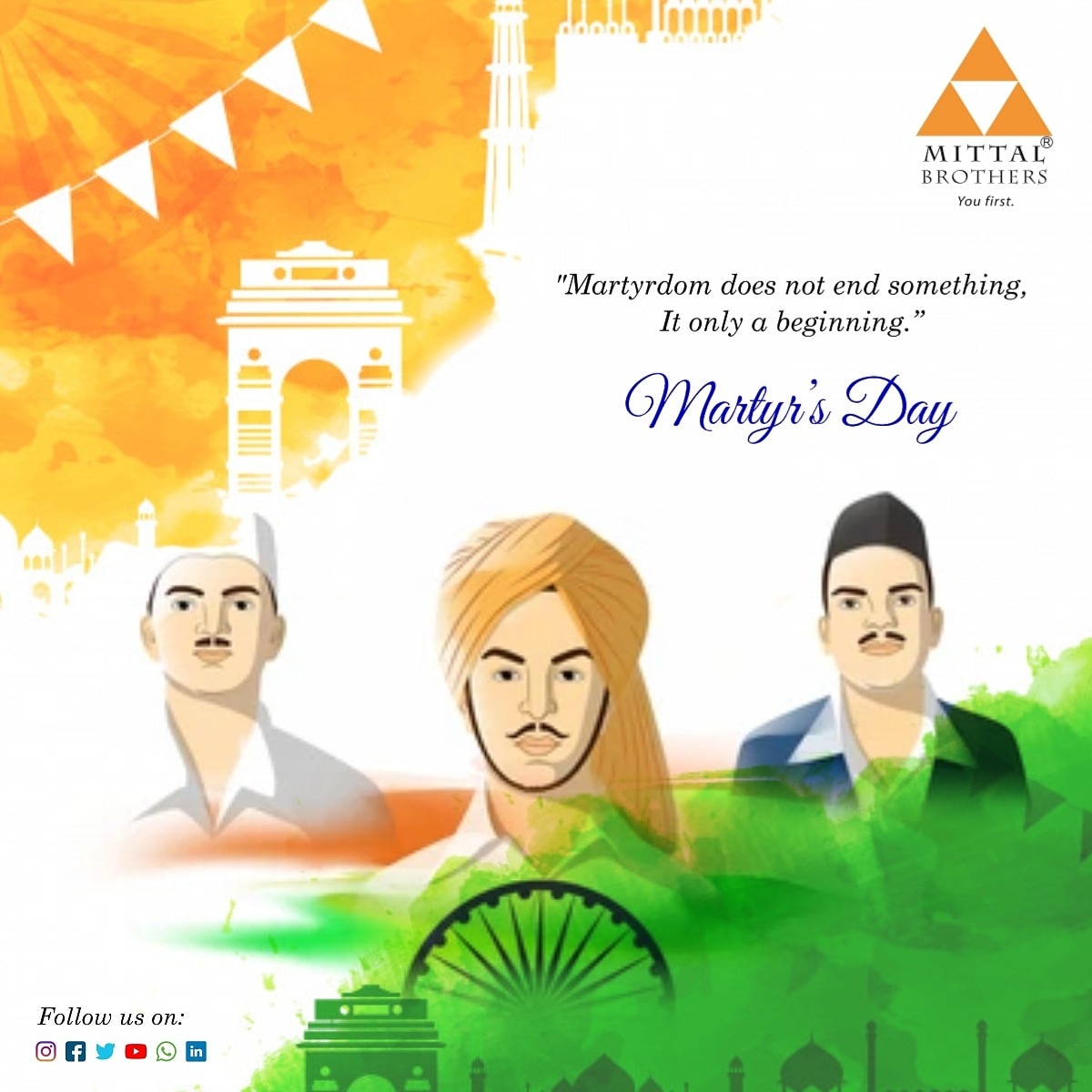 highmont101's tweet photo. #MartyrsDay2021 #martyrsday #martyrs #shaheed #bhagatsingh #sukhdev #rajguru #respect #salute #indian #sacrifice #freedomfighter #india #JaiHind https://t.co/ZW6yqeVRBd