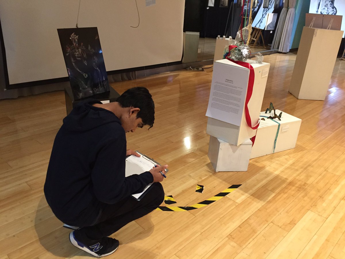 javierbahilo's tweet photo. As a way to connect language learning &amp; artistic expression, yesterday Gr 11s Spanish @NISChina had our lesson at the Gr 12 DP Art Exhibition. Thank you Ss for your work and @sandykuan and Eleven for empowering our Ss voices through Art. Gracias y hasta la vista. https://t.co/gjfFu1eVvl