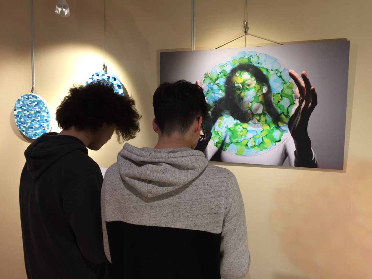 javierbahilo's tweet photo. As a way to connect language learning &amp; artistic expression, yesterday Gr 11s Spanish @NISChina had our lesson at the Gr 12 DP Art Exhibition. Thank you Ss for your work and @sandykuan and Eleven for empowering our Ss voices through Art. Gracias y hasta la vista. https://t.co/gjfFu1eVvl