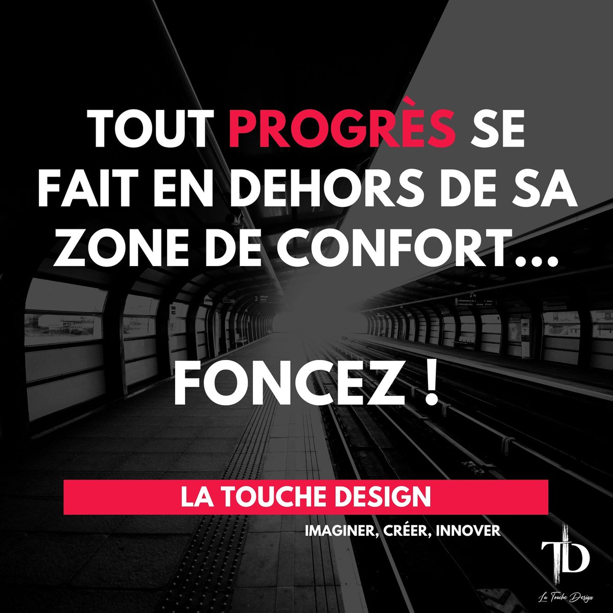 DesignTouche's tweet photo. Tout progrès se fait en dehors de sa zone de confort...

FONCEZ!

#LOGO #ENTREPRISES #ENTREPRENEURS #innover #createurdesite #agenceweb #webmaster #webdesignpro https://t.co/6njwkUFcjm