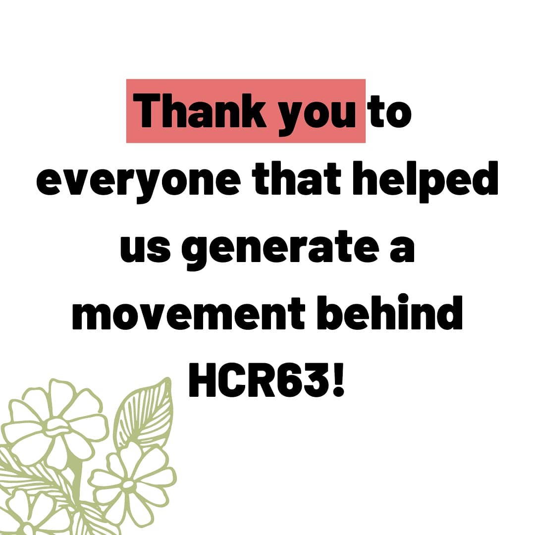 We are sad to announce that HCR63 was deffered by JHA today despite 48 pages of written testimony and 6 virtual testifiers in full support of the resolution. We are facing an uphill battle, but won't give up working to expand voting rights to 16 and 17 year olds.