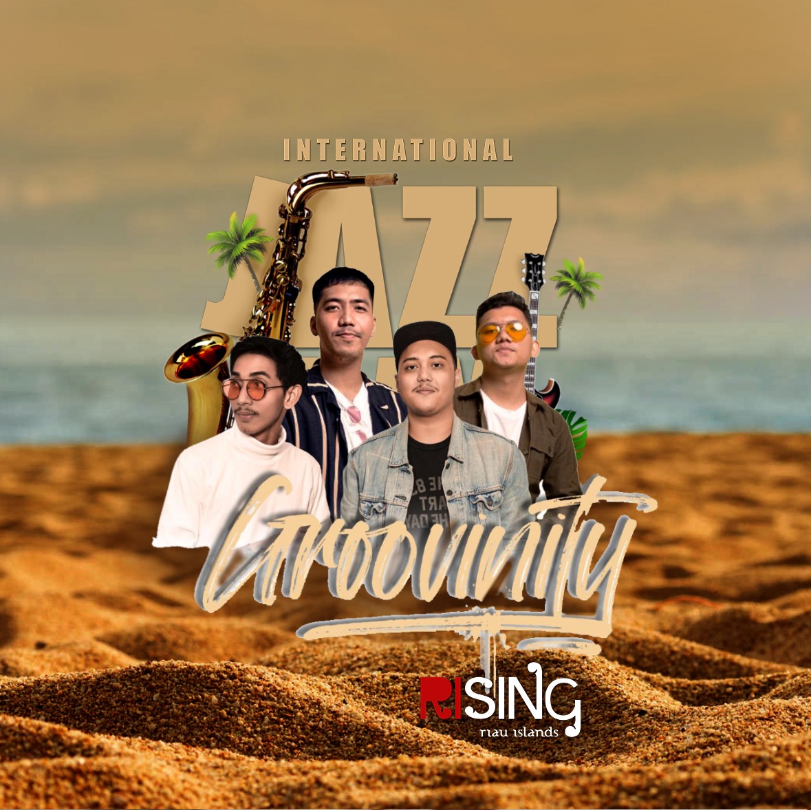 present  
𝕽𝖎𝖘𝖎𝖓𝖌 𝕽𝖎𝖆𝖚 𝕴𝖘𝖑𝖆𝖓𝖉𝖘

to celebrate International Jazz Day 2021

27-28 March 2021
17.00 - 21.00 PM
Grand Batam Mall 
Venue: F &amp; B lifestyle (Outdoor)

#jazzday10 #jazzday #Batamjazzsociety #risingriauislands #kepribangkit #batamilikita
#grandbatam