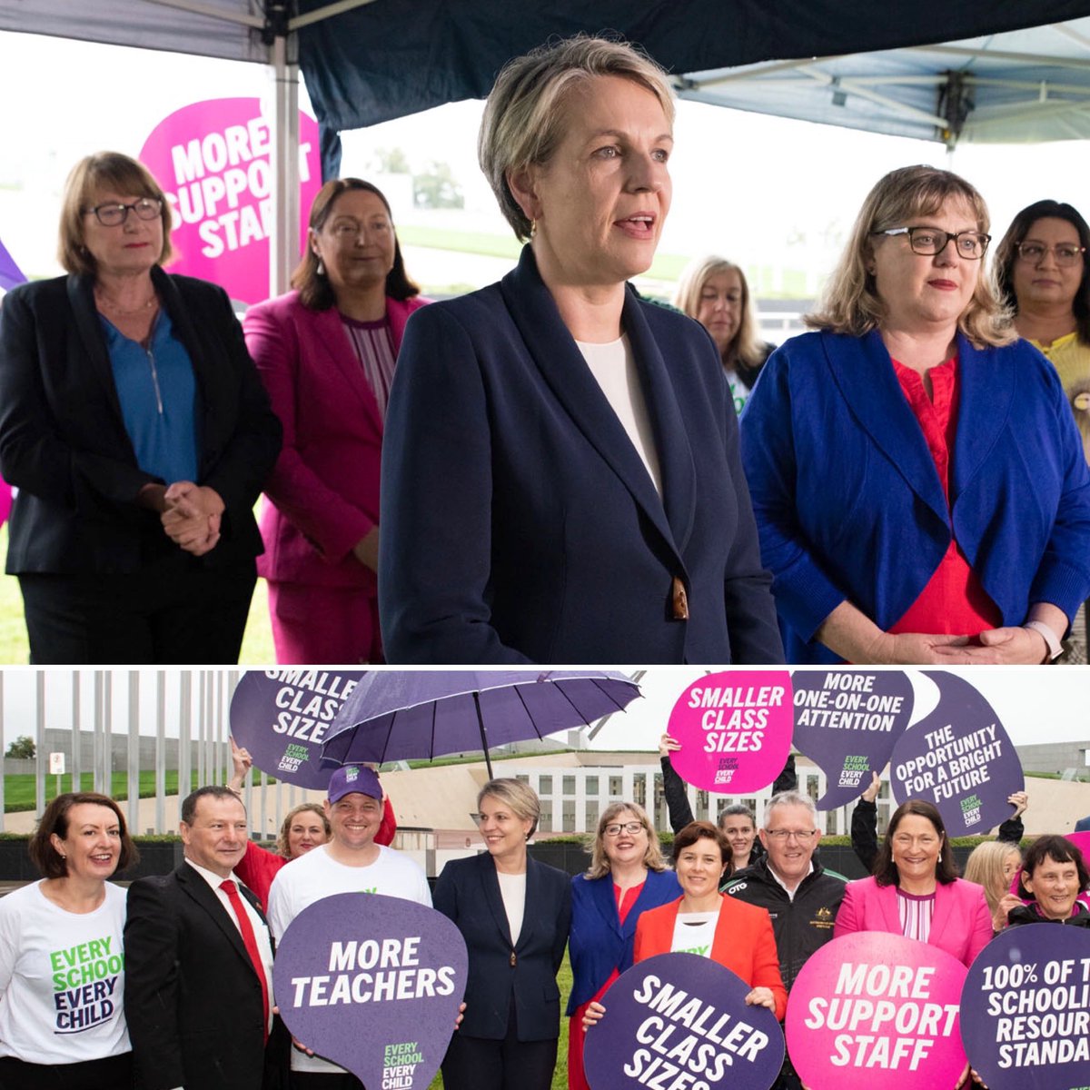 Rain or shine, I’m proud to stand with our teachers and principals who are fighting for a better deal for public schools. #EverySchoolEveryChild