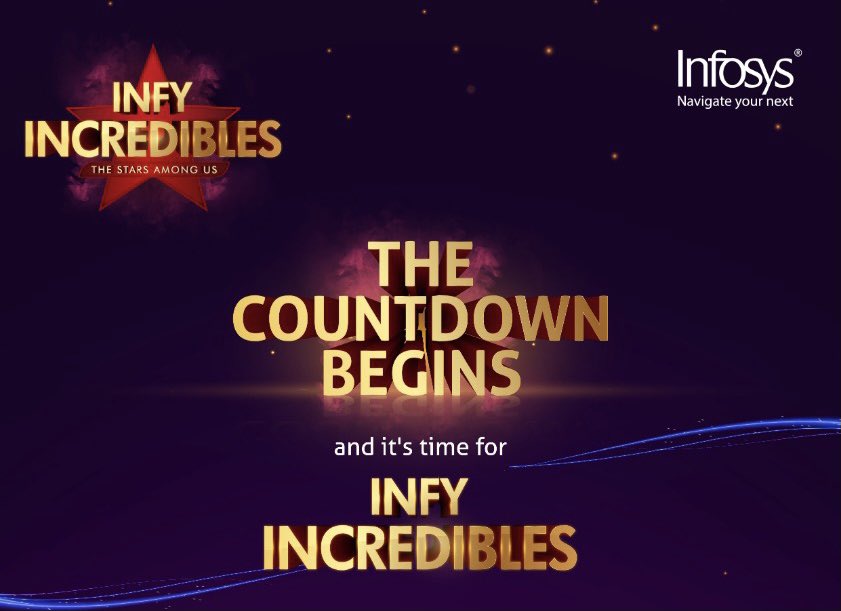 IndikaBhanu's tweet image. It’s almost time for Infy Incredibles - The mega talent hunt across Infosys
#InfyIncredibles #InfyStar #LifeatInfosys #InfyDiaries #GrandFinale #TonyKakkar #NidhiSingh