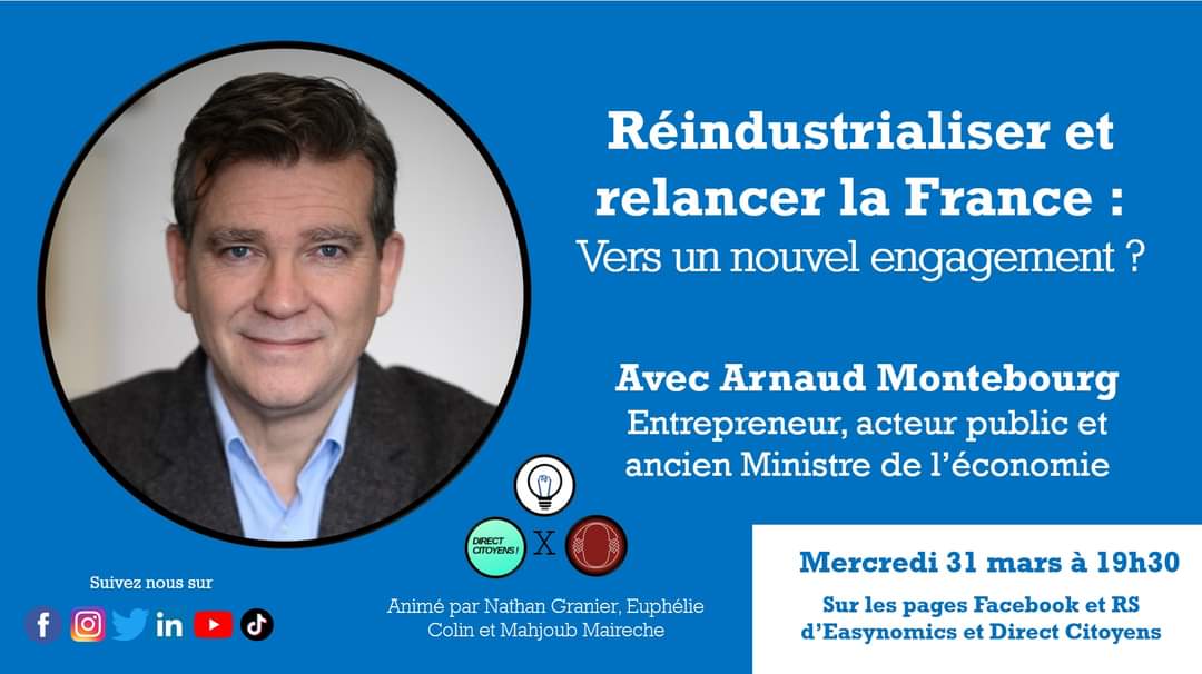 Montebourg44's tweet photo. 📍 📲 Un débat en ligne à ne pas rater...on y sera !
https://t.co/h3GKvhKyjY https://t.co/KPcqIW5Qiv